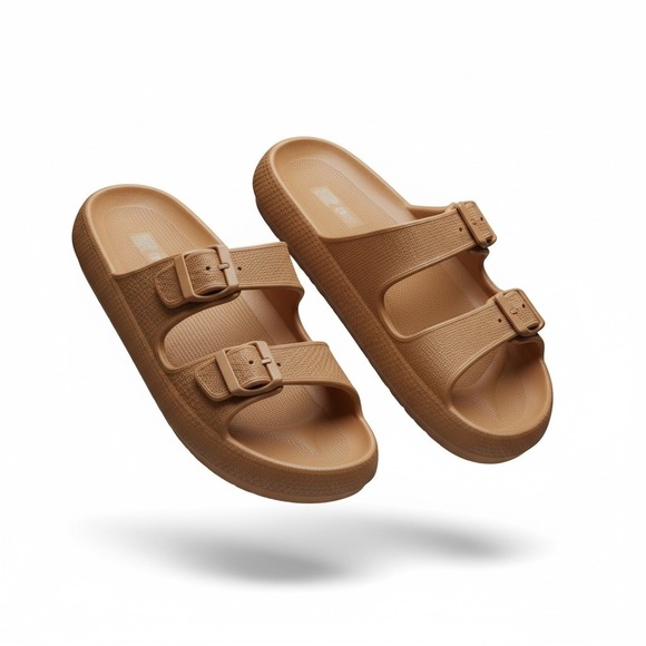 J Slides Shoes - 32 Degrees Women's Cloud Slide Slip-On Waterproof,Buckle Comfort Sandals size L